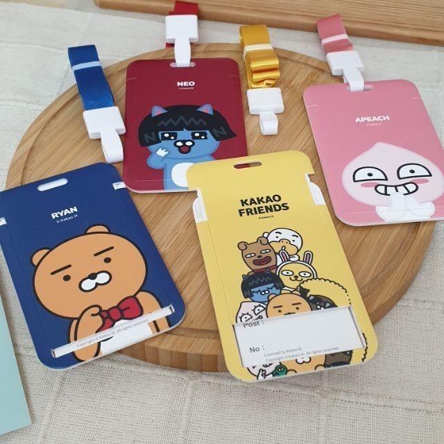 現貨正版 KAKAO FRIENDS超萌票卡 硬殼推合式票卡夾 RYAN 悠遊卡門禁卡 工作證件卡夾 APEACH卡套-細節圖8