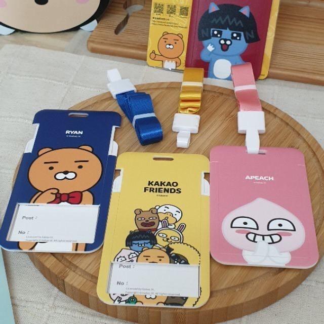 現貨正版 KAKAO FRIENDS超萌票卡 硬殼推合式票卡夾 RYAN 悠遊卡門禁卡 工作證件卡夾 APEACH卡套-細節圖9