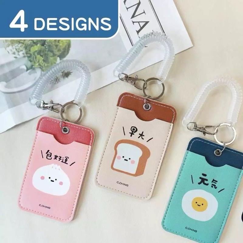 現貨正版 小呸角 伸縮皮革卡套鑰匙圈 證件卡套 可扣式卡套 行李吊牌 悠遊卡套 卡套鑰匙圈 吊飾吊牌 ID卡套 票卡夾-細節圖2