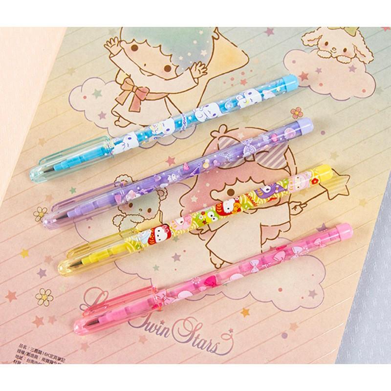 現貨正版 三麗鷗 免削鉛筆HB 3入 kitty兒童鉛筆 3入 酷洛米卡通鉛筆 大耳狗鉛筆 達摩系列文具-細節圖5