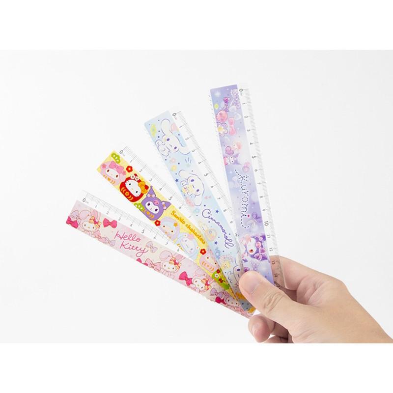 現貨正版 三麗鷗 波浪尺15公分  kitty15CM波浪尺 15CM直尺 學生 畫重點 直尺-細節圖4