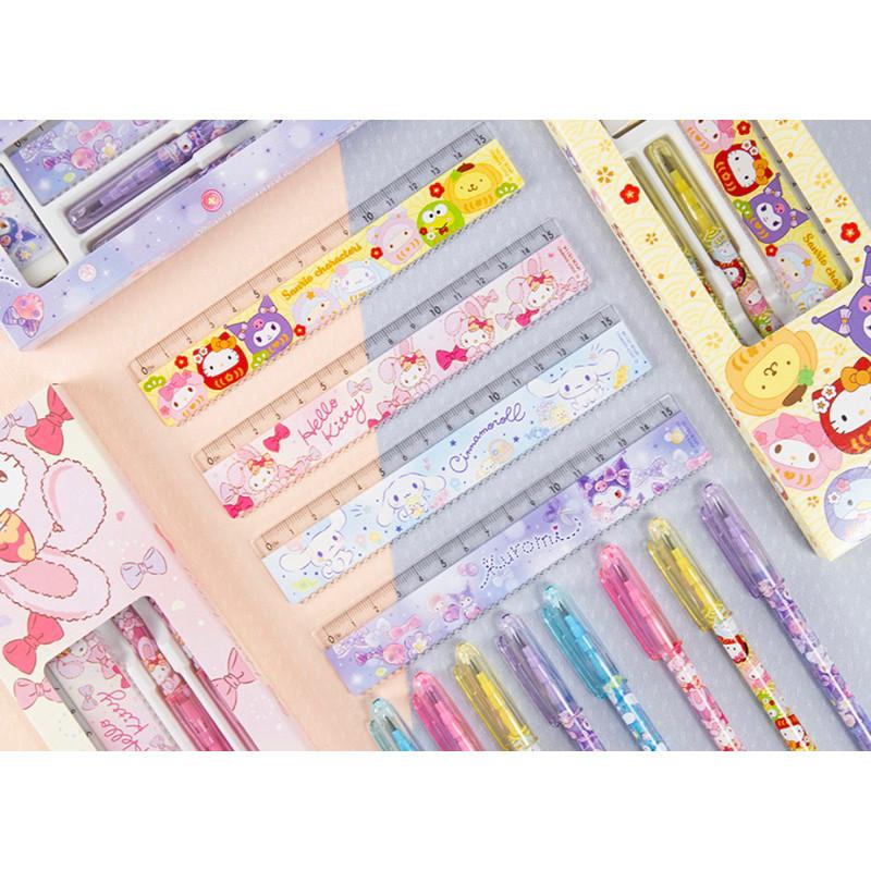 現貨正版 三麗鷗 波浪尺15公分  kitty15CM波浪尺 15CM直尺 學生 畫重點 直尺-細節圖5