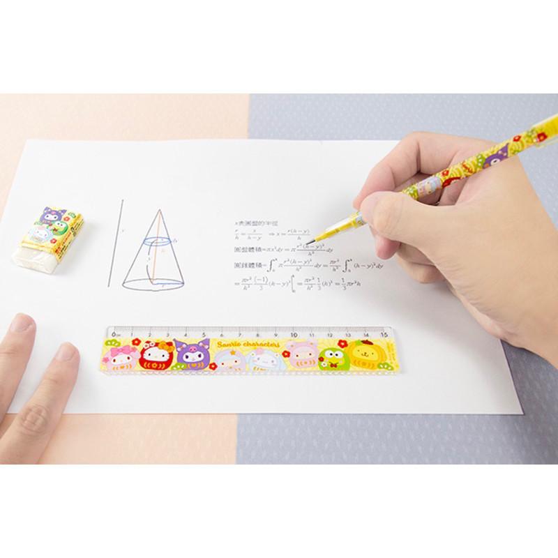 現貨正版 三麗鷗 波浪尺15公分  kitty15CM波浪尺 15CM直尺 學生 畫重點 直尺-細節圖9