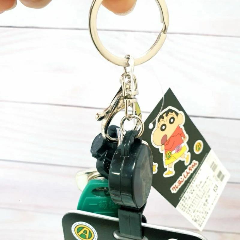 現貨正版 蠟筆小新 伸縮滑蓋證件套 伸縮硬殼證件夾 小新識別證卡夾 野原新之助 鑰匙圈-細節圖6