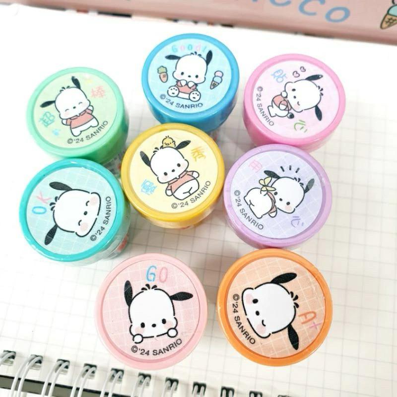 現貨正版 帕恰狗 可愛印章 超棒 Good 貼心 優秀 用心 GO A+ 獎勵印章 Ok 手帳印章 三麗鷗 自來印章-細節圖2