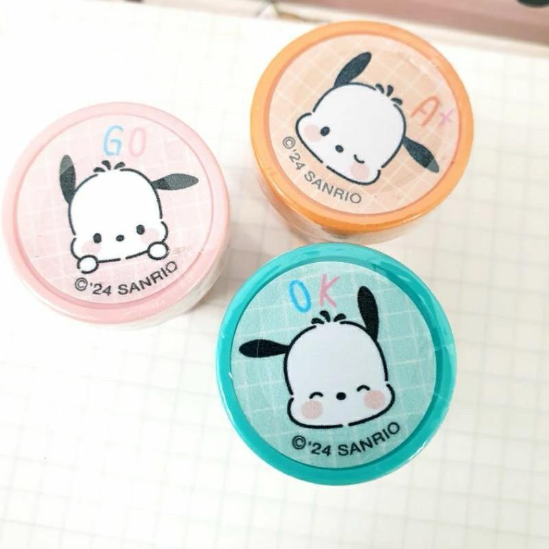 現貨正版 帕恰狗 可愛印章 超棒 Good 貼心 優秀 用心 GO A+ 獎勵印章 Ok 手帳印章 三麗鷗 自來印章-細節圖4