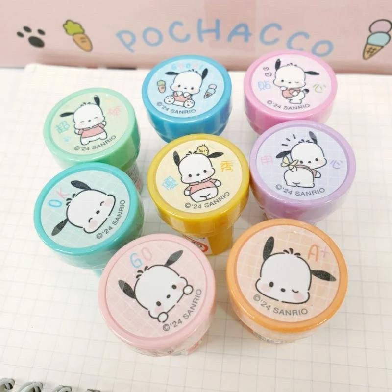 現貨正版 帕恰狗 可愛印章 超棒 Good 貼心 優秀 用心 GO A+ 獎勵印章 Ok 手帳印章 三麗鷗 自來印章-細節圖6