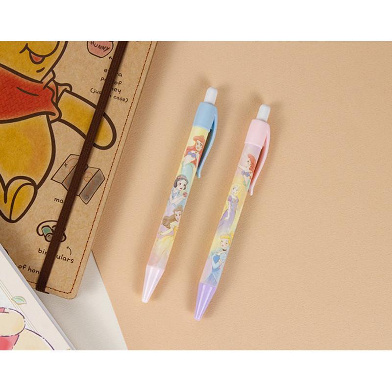現貨正版 迪士尼 自動中油筆 公主原子筆 愛麗兒原子筆 藍墨水 台灣製 白雪公主 貝兒 原子筆 中性筆 好寫滑溜-細節圖2