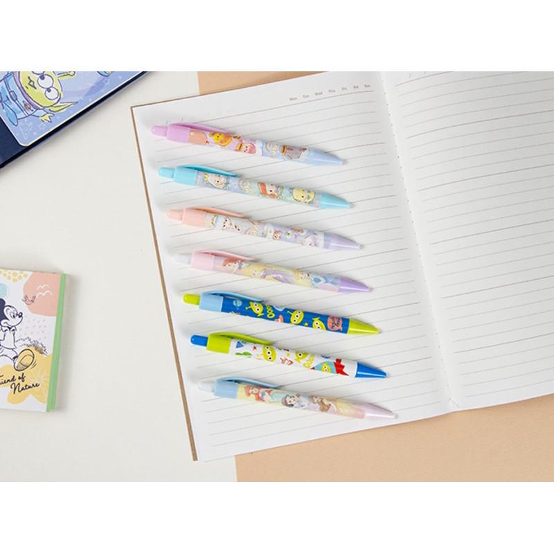 現貨正版 迪士尼 自動中油筆 公主原子筆 愛麗兒原子筆 藍墨水 台灣製 白雪公主 貝兒 原子筆 中性筆 好寫滑溜-細節圖5