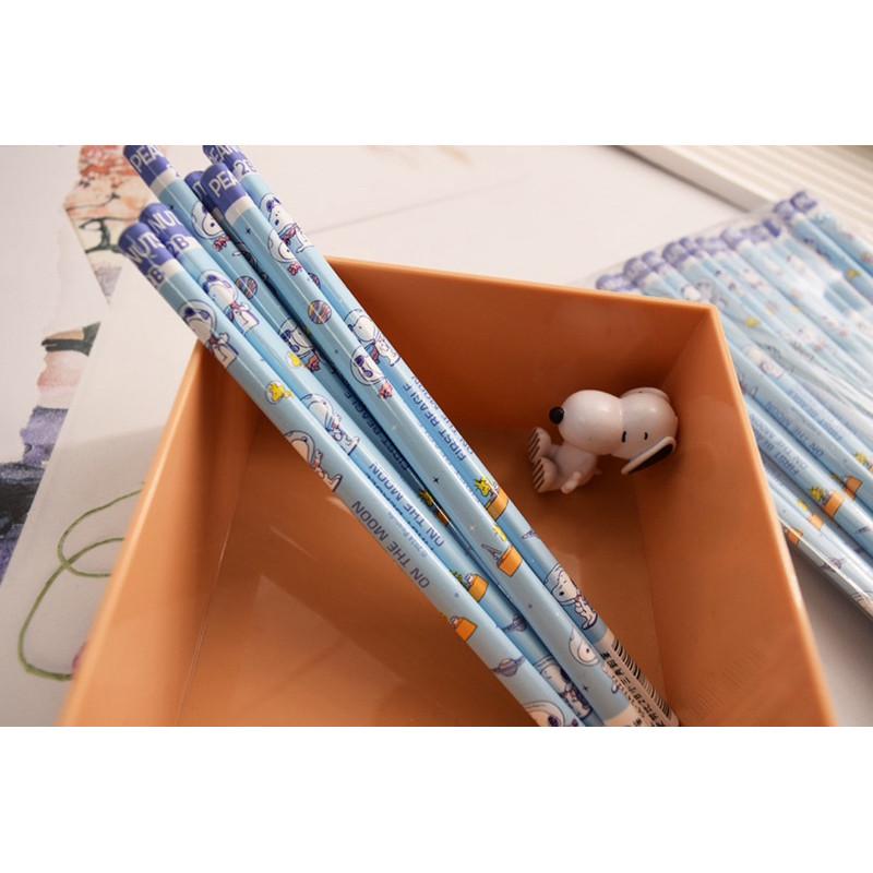 現貨正版 史努比 12入盒裝鉛筆 2B鉛筆 snoopy 圓桿鉛筆 三角鉛筆 木頭鉛筆 胡士托 糊塗塔克 12入鉛筆-細節圖2