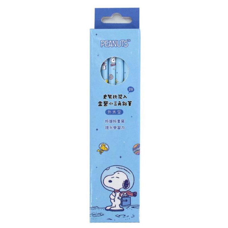 現貨正版 史努比 12入盒裝鉛筆 2B鉛筆 snoopy 圓桿鉛筆 三角鉛筆 木頭鉛筆 胡士托 糊塗塔克 12入鉛筆-細節圖4