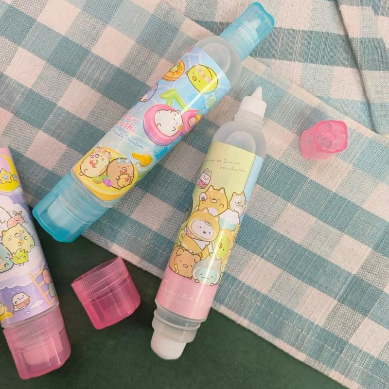 現貨正版 角落小夥伴 膠水 大雙頭膠水B 角落生物 膠水 辦公室 秘書膠水 文具 輕鬆黏著 合成糊 透明膠水-細節圖4