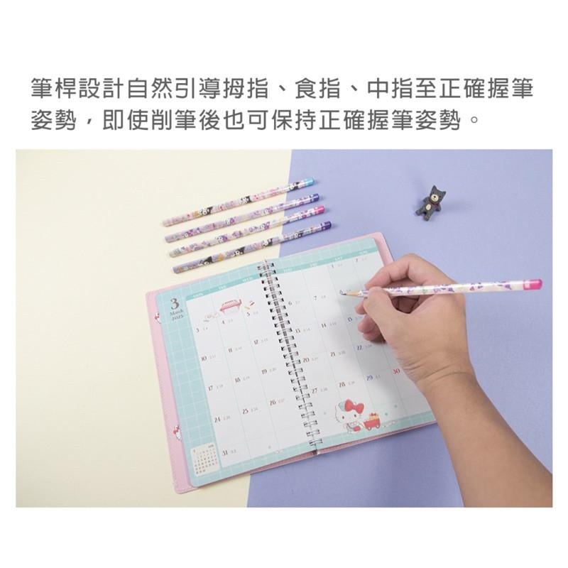 現貨正版 三麗鷗 鉛筆 酷洛米三角鉛筆 HB鉛筆 4入  HB鉛筆 酷洛米鉛筆 學生鉛筆 台灣製造-細節圖3