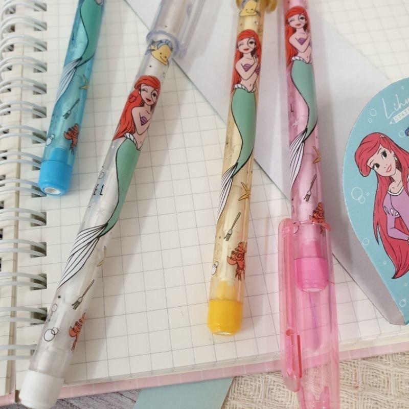 現貨正版 迪士尼 免削鉛筆4支入 三眼怪 免削鉛筆 小美人魚 鉛筆 TOY STORY 4入鉛筆 公主 台灣製-細節圖5