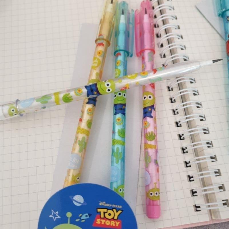 現貨正版 迪士尼 免削鉛筆4支入 三眼怪 免削鉛筆 小美人魚 鉛筆 TOY STORY 4入鉛筆 公主 台灣製-細節圖7