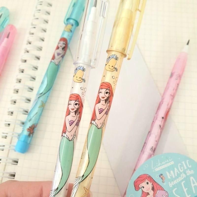 現貨正版 迪士尼 免削鉛筆4支入 三眼怪 免削鉛筆 小美人魚 鉛筆 TOY STORY 4入鉛筆 公主 台灣製-細節圖9