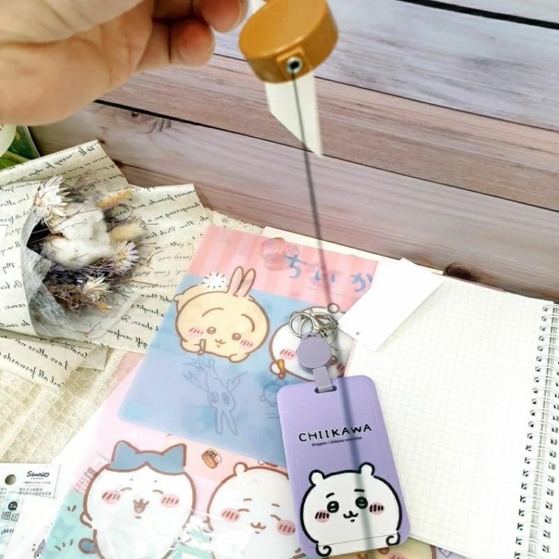 現貨正版 吉伊卡哇 伸縮滑蓋證件套 硬殼推合卡套 烏薩奇 小八貓 伸縮鑰匙圈 票卡夾 工作證卡夾 硬殼卡夾 伸縮悠遊卡套-細節圖4