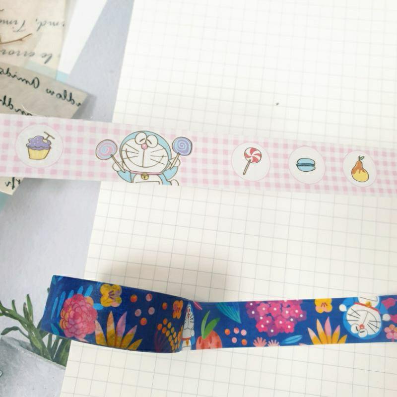 現貨正版 哆啦A夢 紙膠帶 小叮噹 和紙膠帶 6M 裝飾貼紙 手帳貼 包裝貼紙 貼紙 手作膠帶-細節圖2