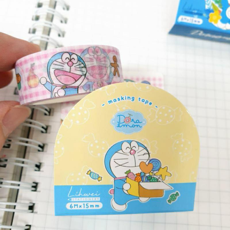 現貨正版 哆啦A夢 紙膠帶 小叮噹 和紙膠帶 6M 裝飾貼紙 手帳貼 包裝貼紙 貼紙 手作膠帶-細節圖8