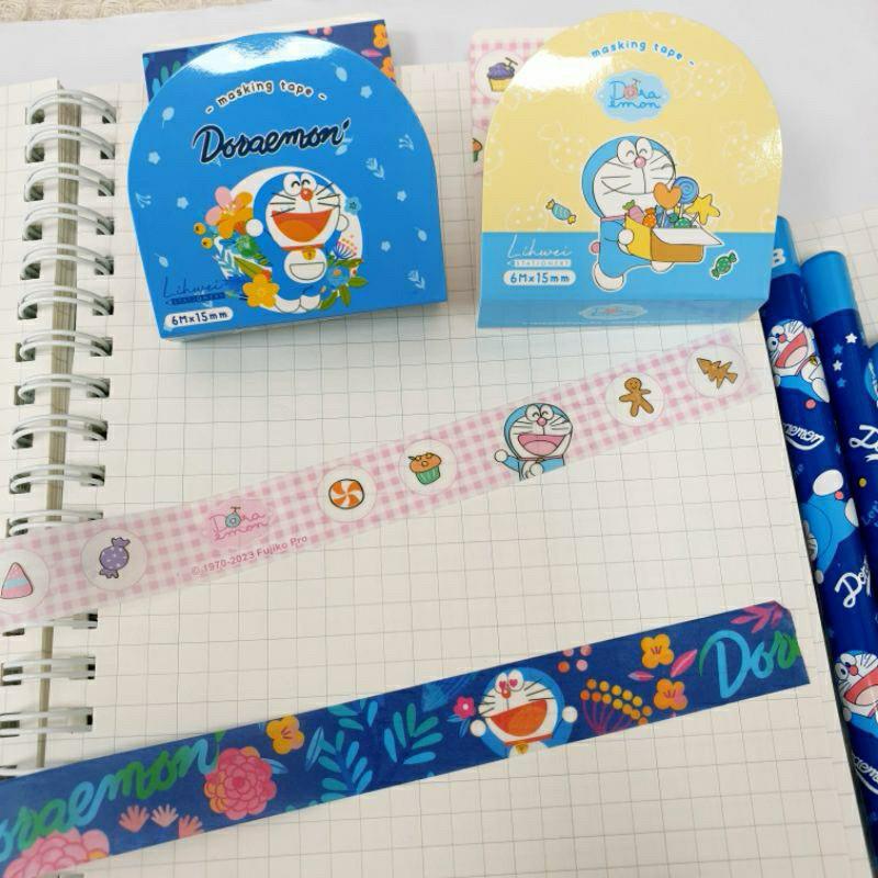 現貨正版 哆啦A夢 紙膠帶 小叮噹 和紙膠帶 6M 裝飾貼紙 手帳貼 包裝貼紙 貼紙 手作膠帶-細節圖9