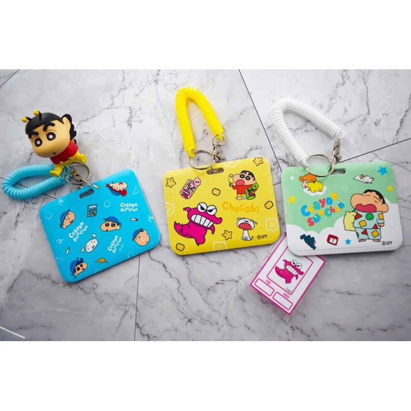 現貨正版 蠟筆小新 橫式滑蓋卡夾 附彈簧勾扣 硬式ID卡套 票卡夾 工作卡夾 證件卡套 悠遊卡套 伸縮卡套 識別證夾-細節圖4