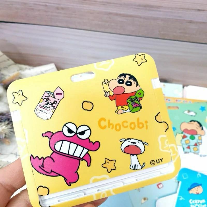 現貨正版 蠟筆小新 橫式滑蓋卡夾 附彈簧勾扣 硬式ID卡套 票卡夾 工作卡夾 證件卡套 悠遊卡套 伸縮卡套 識別證夾-細節圖9