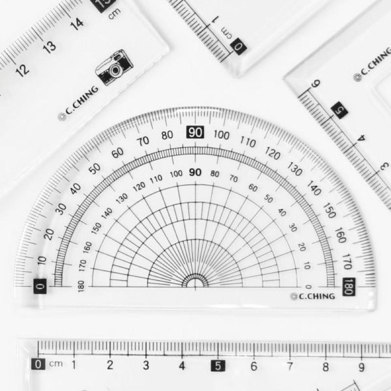 現貨正版 學生標準套尺組 萬用尺 三角板 量角器 三角尺 直尺 文具用品 事務用品 學生 尺-細節圖7