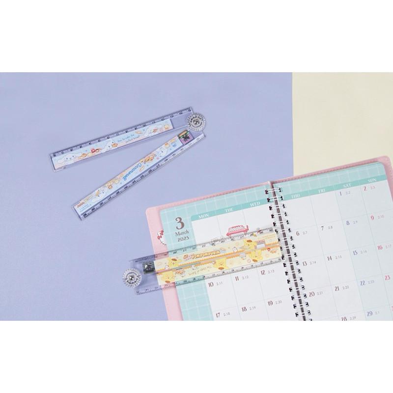 現貨正版 三麗鷗 30公分折疊尺 酷洛米 尺量角器 美樂蒂 文具 定規尺 大耳狗直尺 布丁狗卡通文具 尺 折疊尺-細節圖8