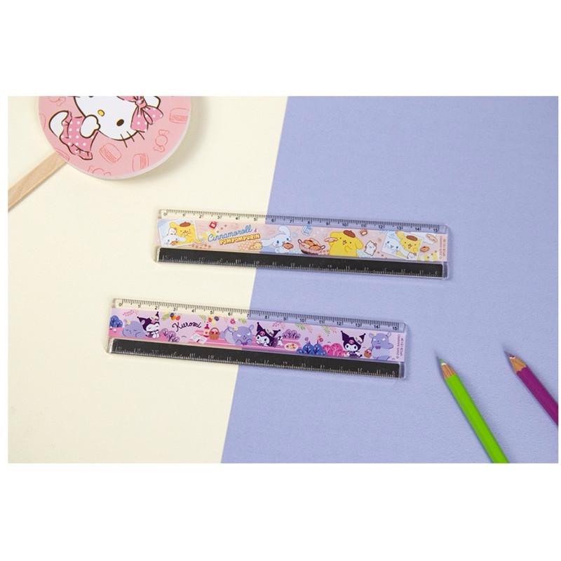 現貨正版 三麗鷗 15cm鐵邊尺 酷洛米直尺 15公分尺 布丁狗 大耳狗 尺 鐵邊尺-細節圖5