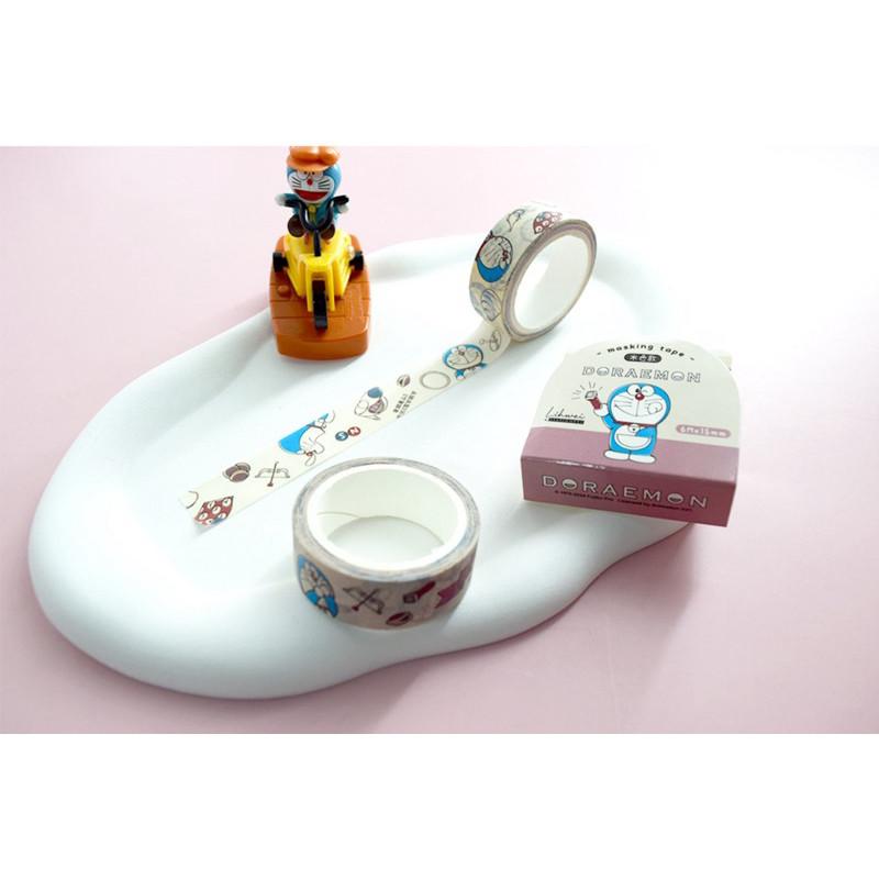 現貨正版 哆啦A夢 紙膠帶 小叮噹 和紙膠帶 6M 裝飾貼紙 手帳貼 包裝貼紙 貼紙 手作膠帶-細節圖9