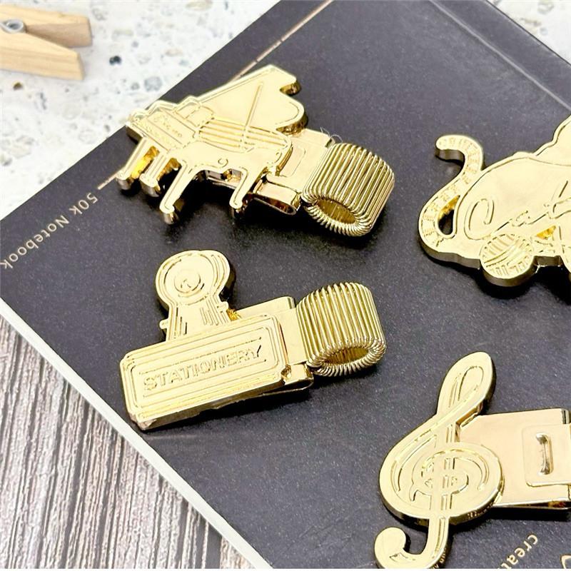 現貨正版 造型彈簧筆夾 金屬筆夾 彈簧筆夾 固定筆扣 夾板筆夾 金屬筆夾 筆記本彈簧筆夾 辦公事務文具用品 贈品禮品-細節圖9