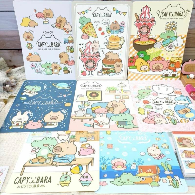 現貨正版 卡皮巴拉 16k墊板 水豚 墊板 學習墊板 九九乘法表 書寫板 隔板 可愛墊板 23cm尺表 注音符號 台灣製-細節圖2