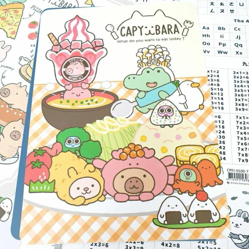 現貨正版 卡皮巴拉 16k墊板 水豚 墊板 學習墊板 九九乘法表 書寫板 隔板 可愛墊板 23cm尺表 注音符號 台灣製-細節圖4
