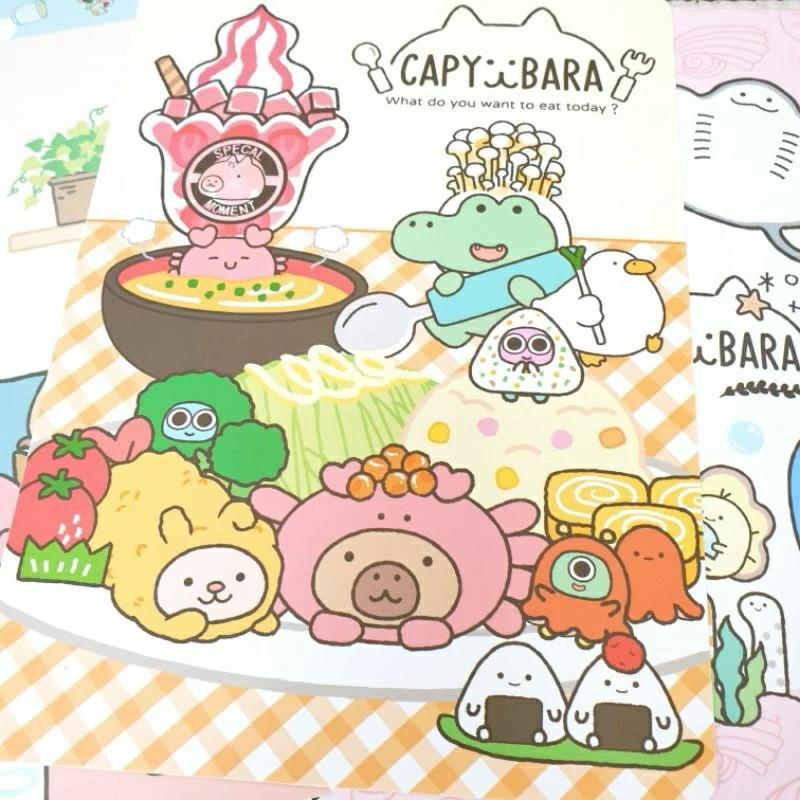 現貨正版 卡皮巴拉 16k墊板 水豚 墊板 學習墊板 九九乘法表 書寫板 隔板 可愛墊板 23cm尺表 注音符號 台灣製-細節圖6