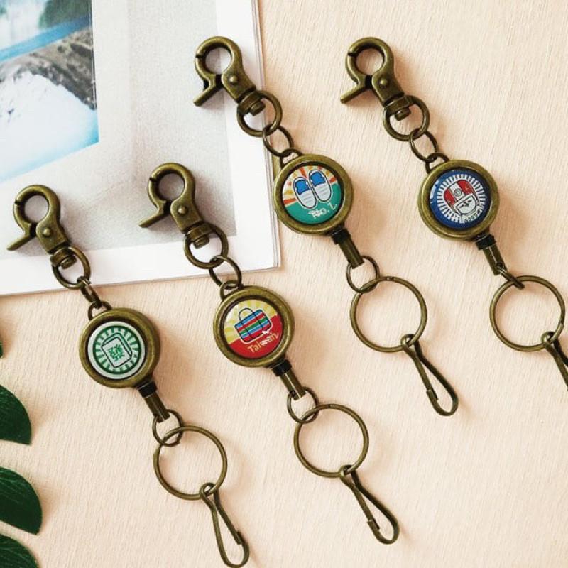 現貨正版 復古伸縮拉線扣 台灣製 伸縮拉線扣 伸縮 伸縮證件扣 鑰匙圈 鑰匙套 鑰匙收納 證件扣 證件套 識別證套-細節圖7