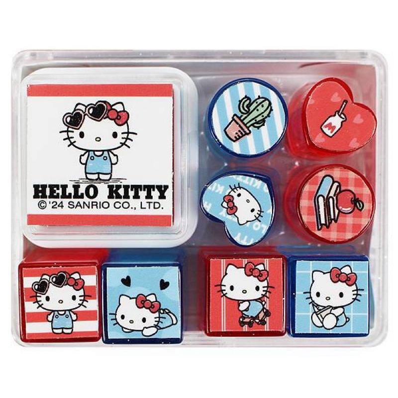 現貨正版 三麗鷗 印章組 小盒裝印章組 kitty 可愛印章 凱蒂貓 兒童印章 獎勵章 手帳印章 布丁狗印章 大耳狗印章-細節圖6