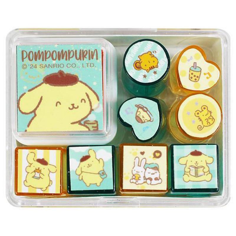 現貨正版 三麗鷗 印章組 小盒裝印章組 kitty 可愛印章 凱蒂貓 兒童印章 獎勵章 手帳印章 布丁狗印章 大耳狗印章-細節圖9