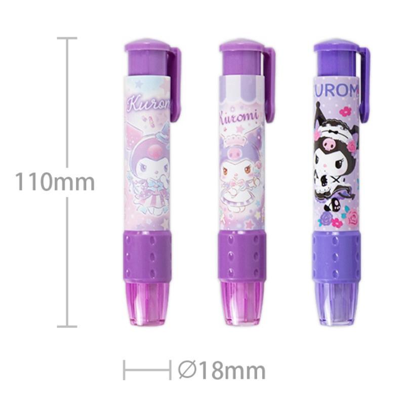 現貨正版 三麗鷗 自動橡擦筆 胖型 酷洛米自動橡皮擦 庫洛米橡皮擦 橡擦筆補充蕊 台灣製-細節圖3