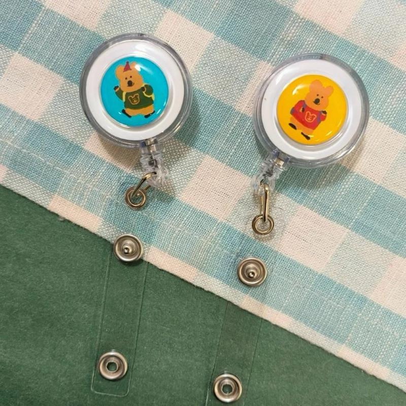 現貨正版 呆萌町 伸縮識別夾 DINOTAENG 伸縮證件扣 鑰匙圈 收納 鑰匙套 證件扣 伸縮 證件套 識別證套-細節圖3