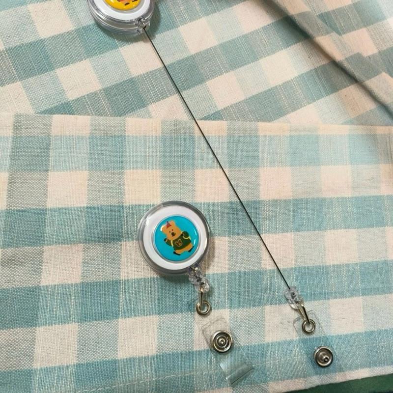 現貨正版 呆萌町 伸縮識別夾 DINOTAENG 伸縮證件扣 鑰匙圈 收納 鑰匙套 證件扣 伸縮 證件套 識別證套-細節圖4