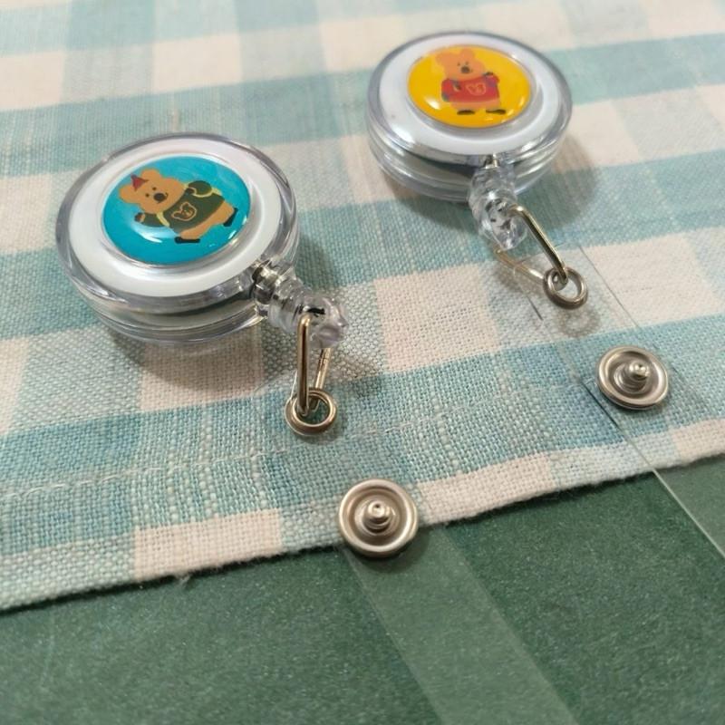 現貨正版 呆萌町 伸縮識別夾 DINOTAENG 伸縮證件扣 鑰匙圈 收納 鑰匙套 證件扣 伸縮 證件套 識別證套-細節圖5