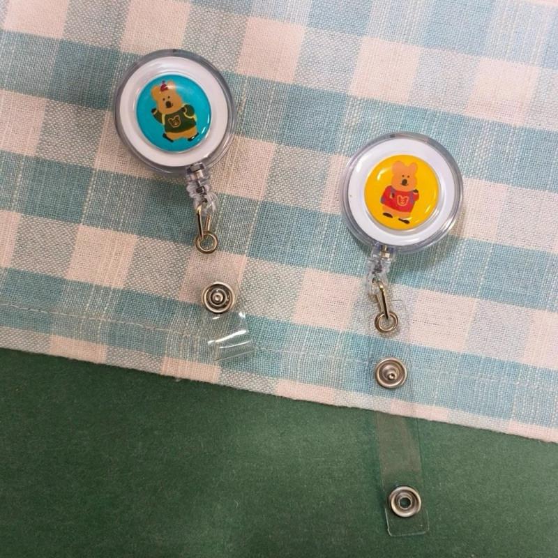 現貨正版 呆萌町 伸縮識別夾 DINOTAENG 伸縮證件扣 鑰匙圈 收納 鑰匙套 證件扣 伸縮 證件套 識別證套-細節圖6