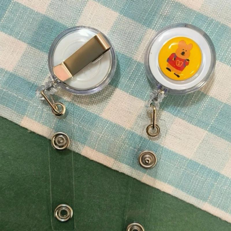 現貨正版 呆萌町 伸縮識別夾 DINOTAENG 伸縮證件扣 鑰匙圈 收納 鑰匙套 證件扣 伸縮 證件套 識別證套-細節圖7