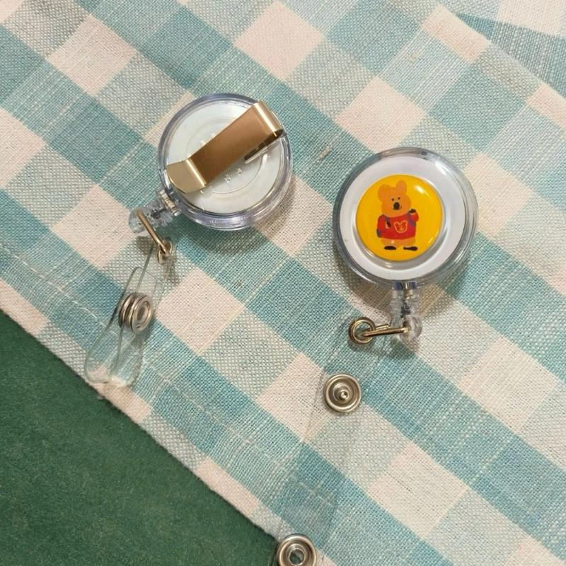 現貨正版 呆萌町 伸縮識別夾 DINOTAENG 伸縮證件扣 鑰匙圈 收納 鑰匙套 證件扣 伸縮 證件套 識別證套-細節圖8