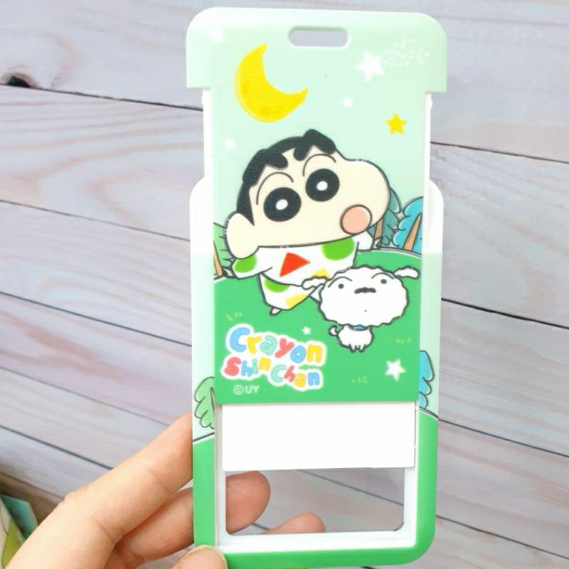 現貨正版 蠟筆小新 直式滑蓋證件卡夾 硬式ID卡套 票卡夾 硬殼推滑式證件夾 工作卡夾 證件卡套 識別證夾 ID卡夾-細節圖6