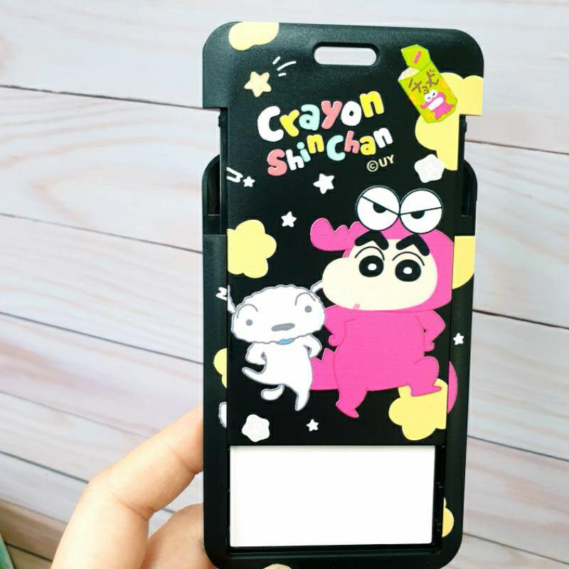 現貨正版 蠟筆小新 直式滑蓋證件卡夾 硬式ID卡套 票卡夾 硬殼推滑式證件夾 工作卡夾 證件卡套 識別證夾 ID卡夾-細節圖8