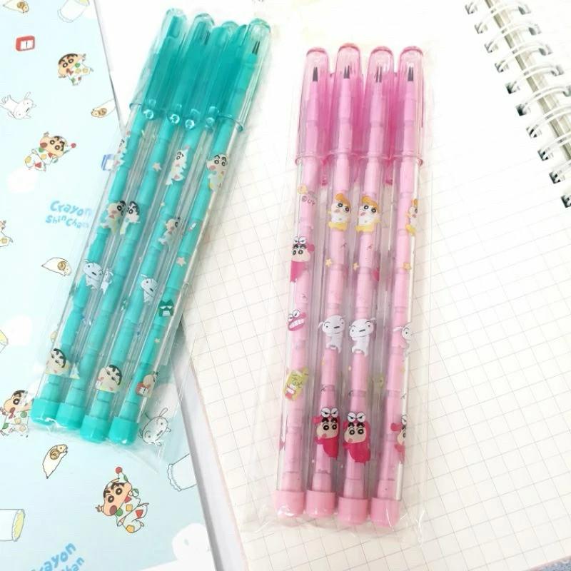 現貨正版 蠟筆小新 免削鉛筆4入 小白 小葵 免削鉛筆 4入鉛筆 野原新之助 鉛筆 台灣製 可愛鉛筆-細節圖3