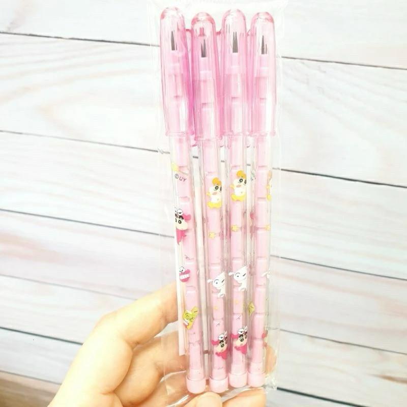 現貨正版 蠟筆小新 免削鉛筆4入 小白 小葵 免削鉛筆 4入鉛筆 野原新之助 鉛筆 台灣製 可愛鉛筆-細節圖4