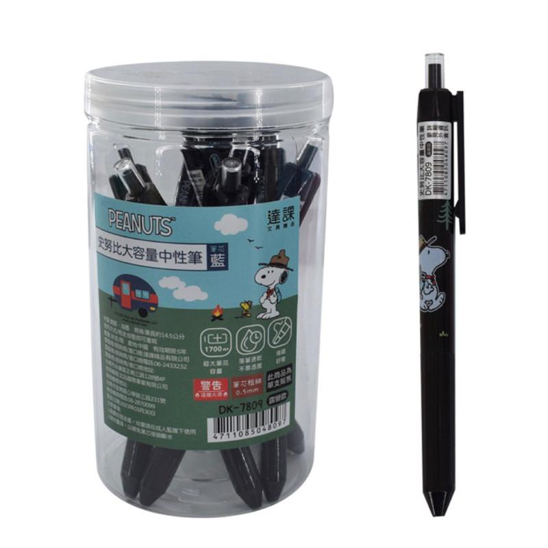 現貨正版 史努比大容量中性筆 原子筆 藍筆 可愛原子筆 藍色中性筆-細節圖2