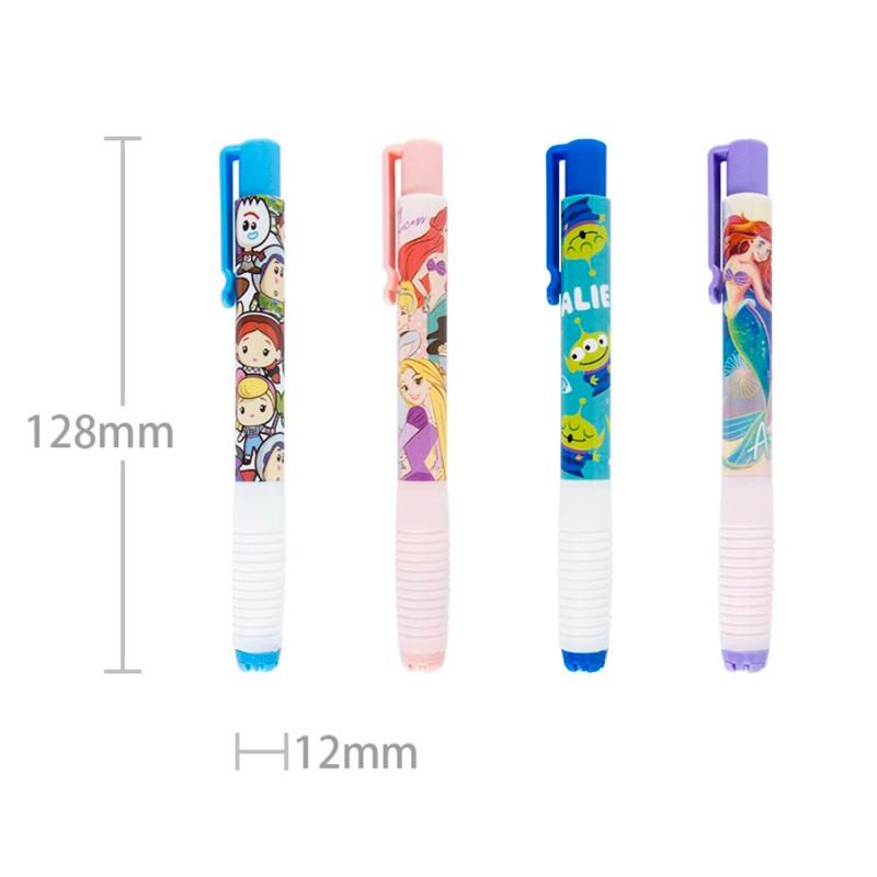 現貨正版 迪士尼自動橡皮擦 按壓自動橡皮擦 台灣製 文具 擦子 擦布 迪士尼文具 筆型橡皮擦 維尼 愛麗絲 公主 米奇-細節圖4